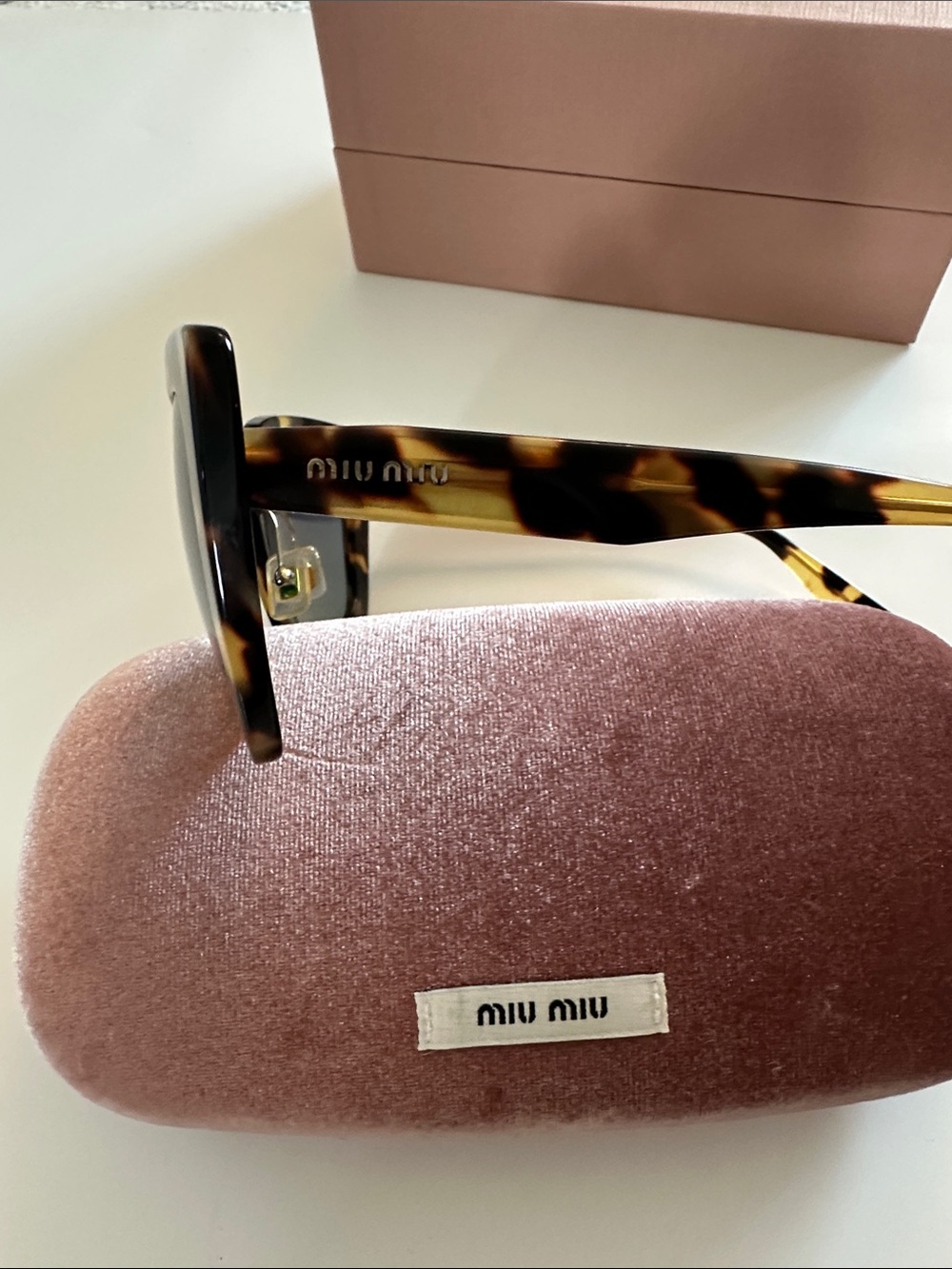 Miu Miu Tortoise Women’s Sunglasses - Picture 4 of 11